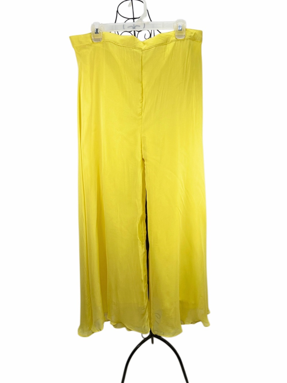 Vibrant Yellow Wide-Leg Women's Pants